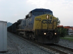 CSX 7857 leading K324 through town